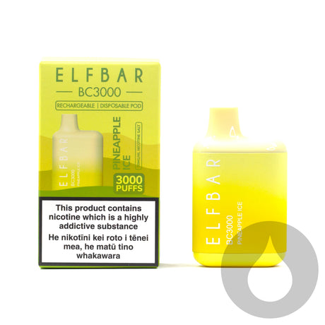 ElfBar BC3000 Disposable Vape - Pineapple Ice - Vapourium, Buy Vape NZ, Ecig, Vape Pens, Ejuice/Eliquid, Christchurch, Dunedin, Timaru
