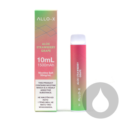 ALLO-X Disposable Vape - Aloe Strawberry Grape - Eliquids NZ - New Zealand's Vape, Eliquid, & Disposable Vape Store